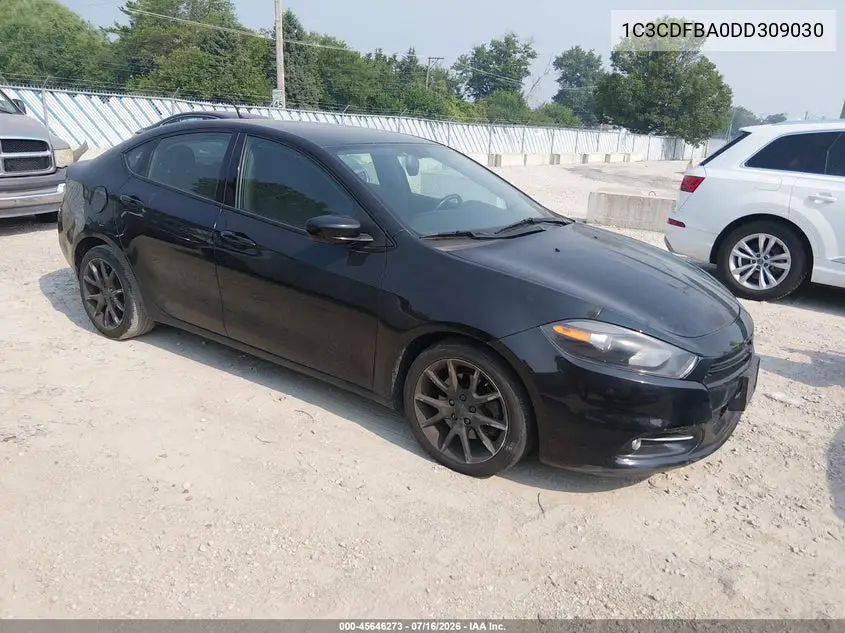 2013 Dodge Dart Sxt VIN: 1C3CDFBA0DD309030 Lot: 45646273