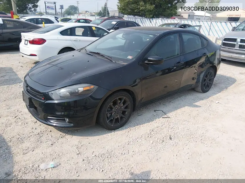 2013 Dodge Dart Sxt VIN: 1C3CDFBA0DD309030 Lot: 45646273