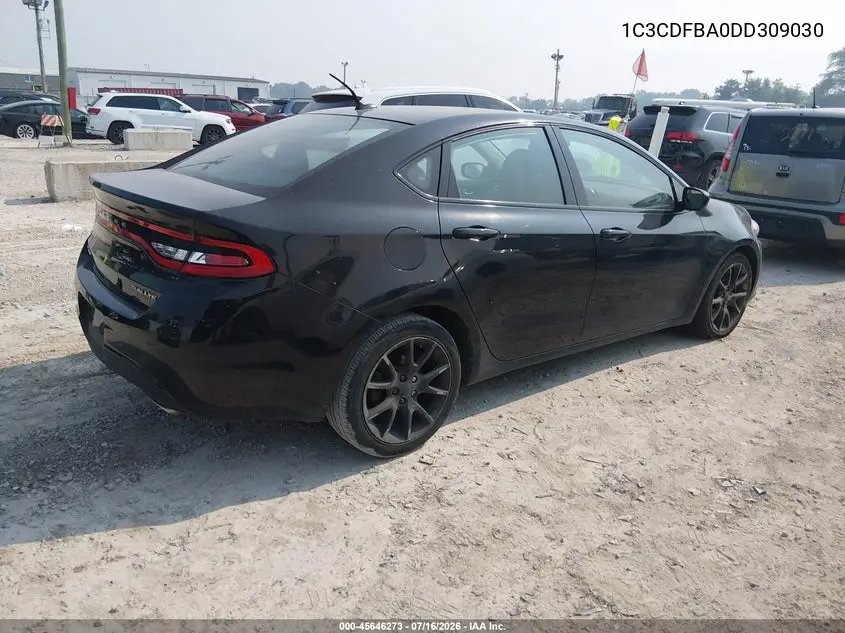 2013 Dodge Dart Sxt VIN: 1C3CDFBA0DD309030 Lot: 45646273