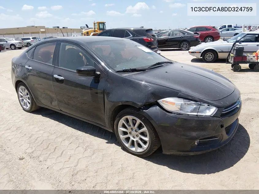 2013 Dodge Dart Limited VIN: 1C3CDFCA8DD324759 Lot: 45653384