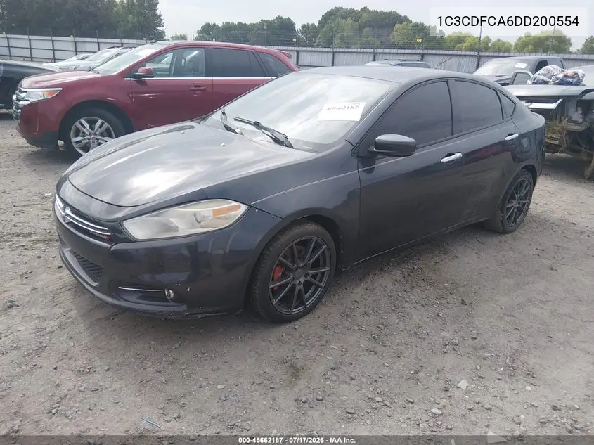 2013 Dodge Dart Limited VIN: 1C3CDFCA6DD200554 Lot: 45662187