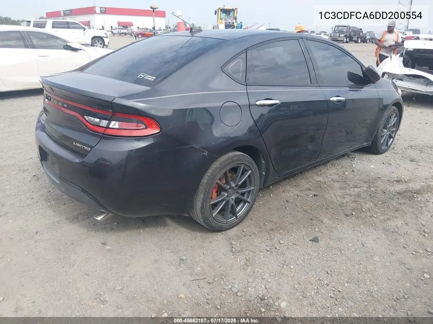 2013 Dodge Dart Limited VIN: 1C3CDFCA6DD200554 Lot: 45662187