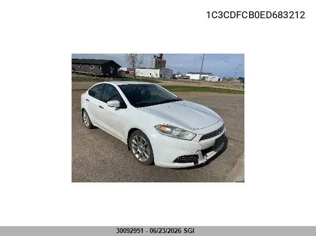 2014 Dodge Dart Limited VIN: 1C3CDFCB0ED683212 Lot: 30092951