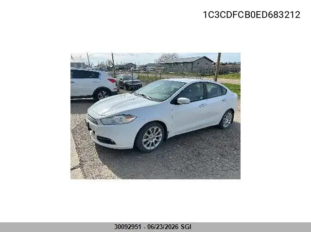 2014 Dodge Dart Limited VIN: 1C3CDFCB0ED683212 Lot: 30092951