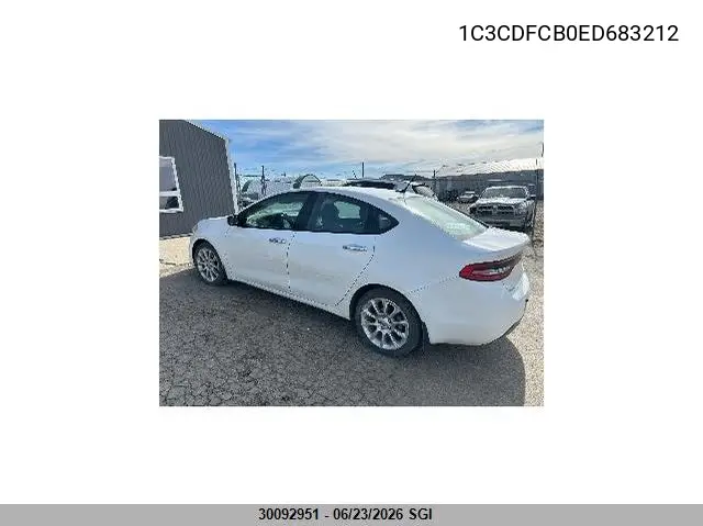 2014 Dodge Dart Limited VIN: 1C3CDFCB0ED683212 Lot: 30092951