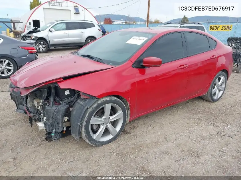 1C3CDFEB7ED676917 2014 Dodge Dart Gt