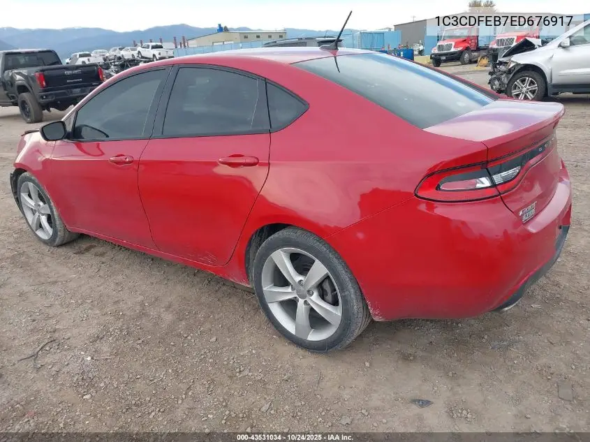 1C3CDFEB7ED676917 2014 Dodge Dart Gt