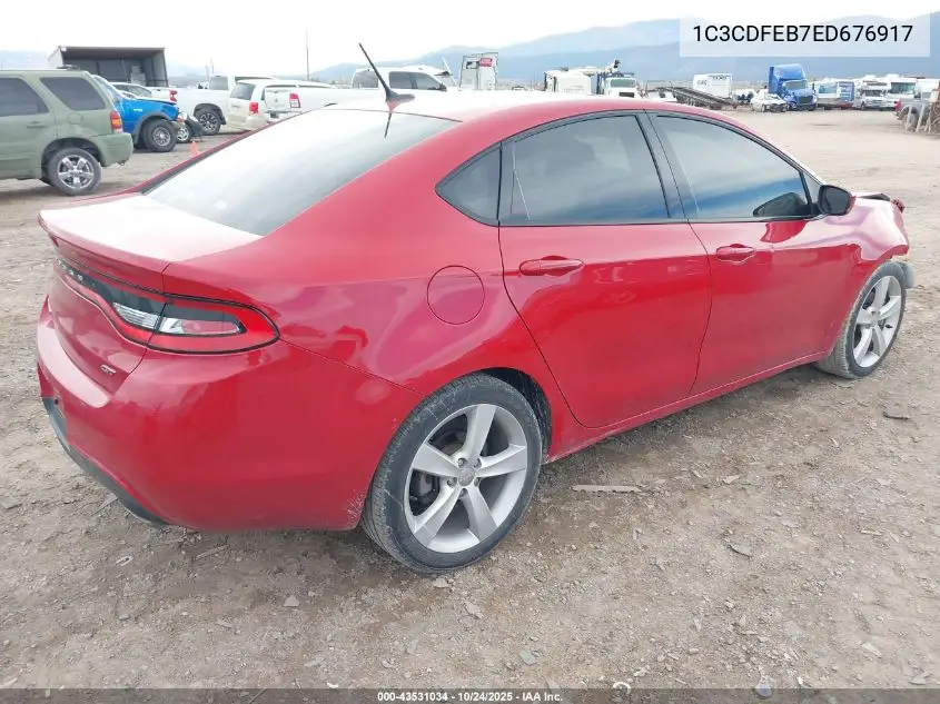 1C3CDFEB7ED676917 2014 Dodge Dart Gt