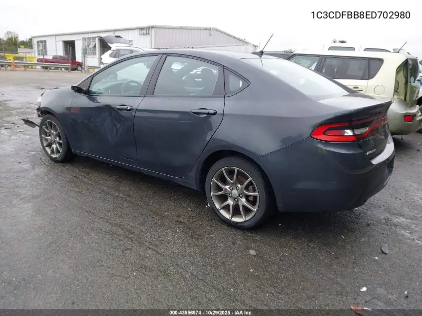 1C3CDFBB8ED702980 2014 Dodge Dart Sxt