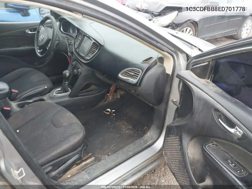 1C3CDFBB8ED701778 2014 Dodge Dart Sxt
