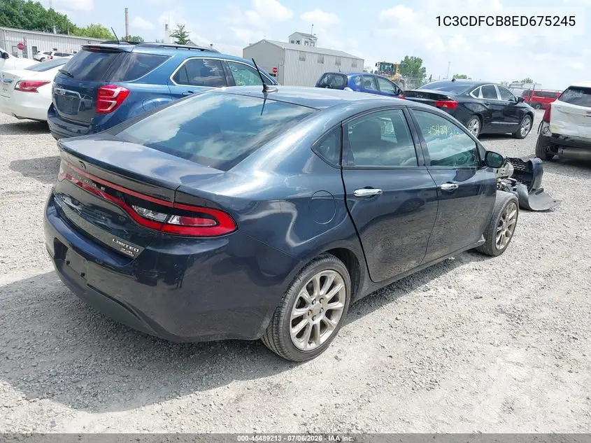 2014 Dodge Dart Limited VIN: 1C3CDFCB8ED675245 Lot: 45489213