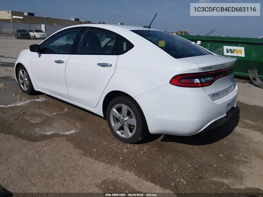 2014 Dodge Dart Limited VIN: 1C3CDFCB4ED683116 Lot: 45501896