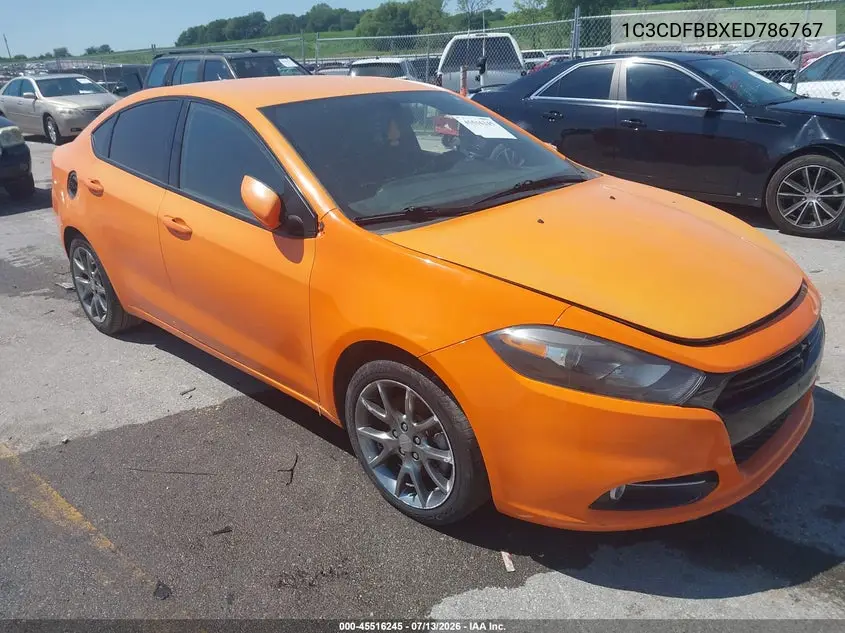 2014 Dodge Dart Sxt VIN: 1C3CDFBBXED786767 Lot: 45516245