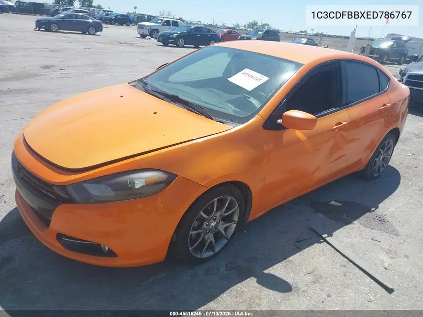 2014 Dodge Dart Sxt VIN: 1C3CDFBBXED786767 Lot: 45516245