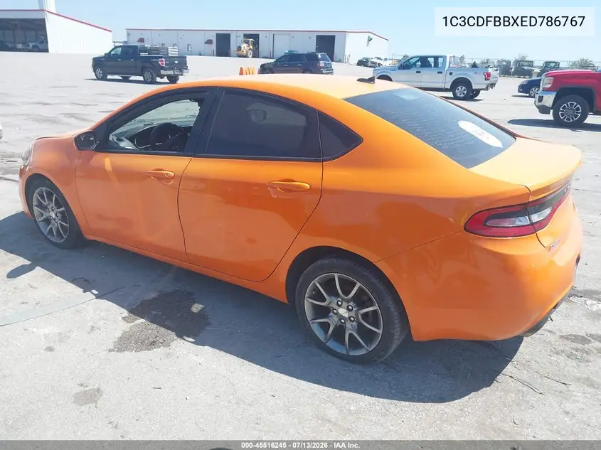 2014 Dodge Dart Sxt VIN: 1C3CDFBBXED786767 Lot: 45516245