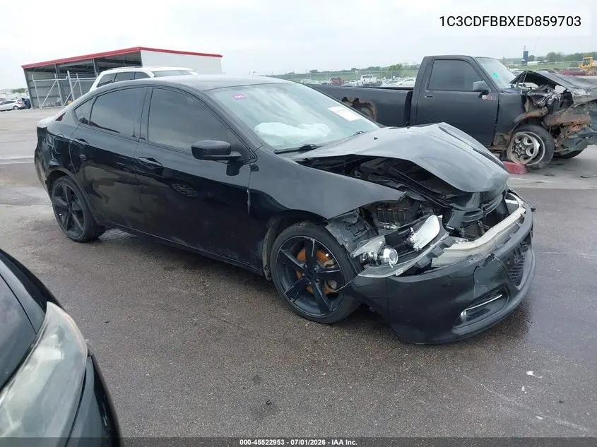 2014 Dodge Dart Sxt VIN: 1C3CDFBBXED859703 Lot: 45522953