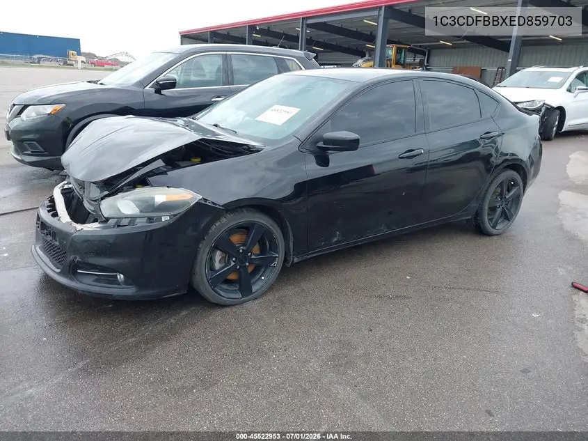 2014 Dodge Dart Sxt VIN: 1C3CDFBBXED859703 Lot: 45522953