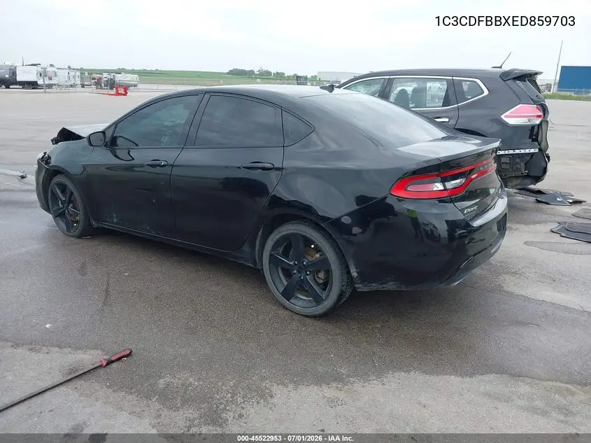 2014 Dodge Dart Sxt VIN: 1C3CDFBBXED859703 Lot: 45522953
