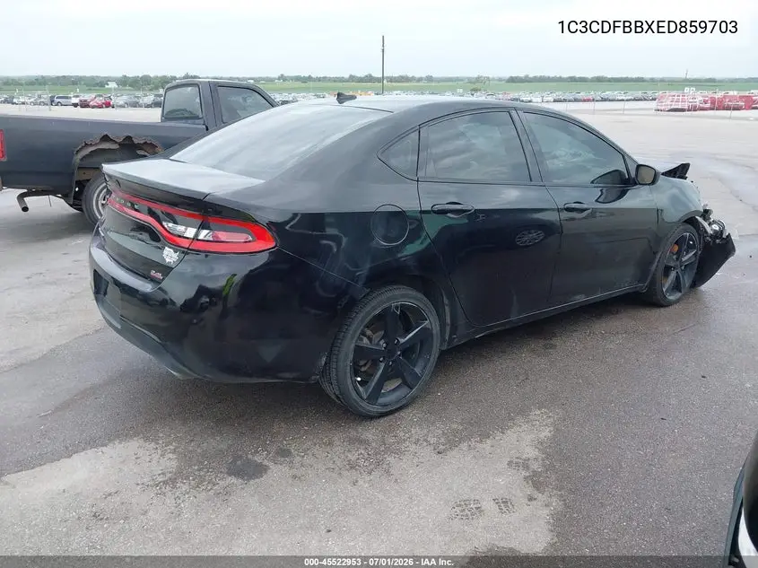 2014 Dodge Dart Sxt VIN: 1C3CDFBBXED859703 Lot: 45522953