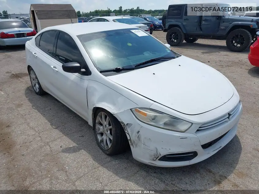 2014 Dodge Dart Se VIN: 1C3CDFAA5ED724119 Lot: 45545872