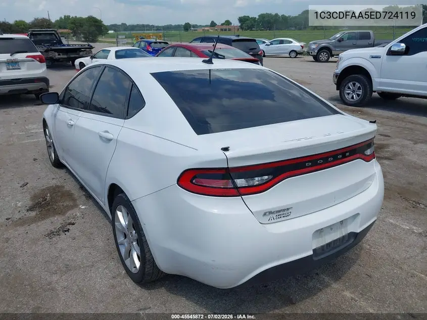 2014 Dodge Dart Se VIN: 1C3CDFAA5ED724119 Lot: 45545872