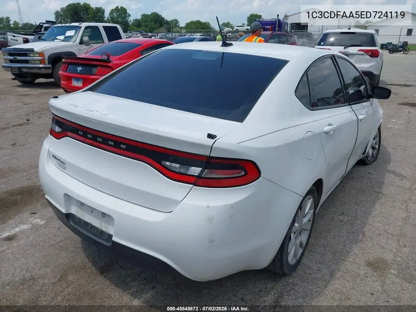 2014 Dodge Dart Se VIN: 1C3CDFAA5ED724119 Lot: 45545872