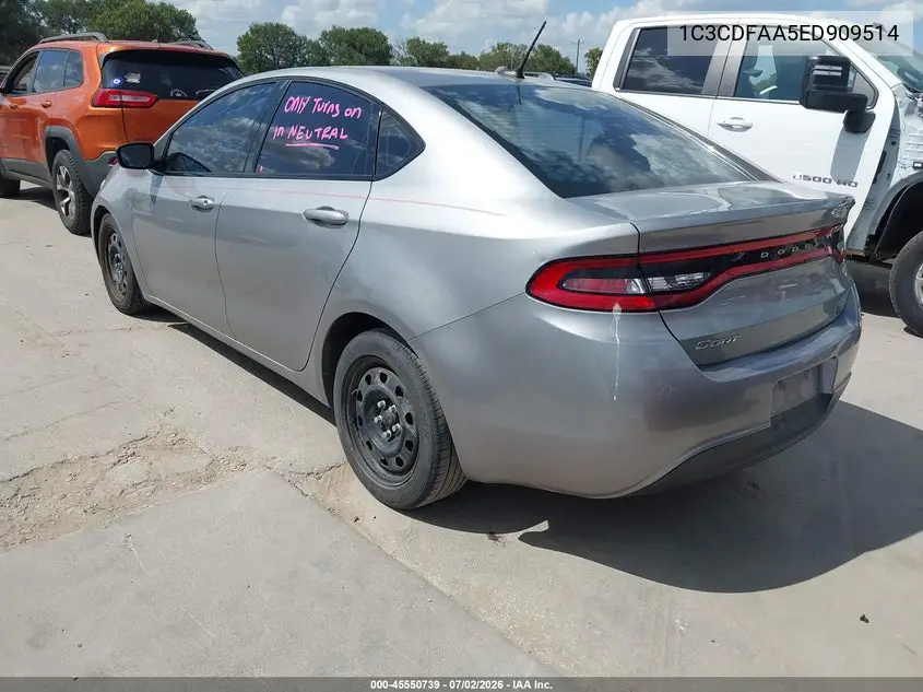 2014 Dodge Dart Se VIN: 1C3CDFAA5ED909514 Lot: 45550739