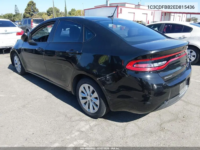 2014 Dodge Dart Sxt VIN: 1C3CDFBB2ED815436 Lot: 45558052