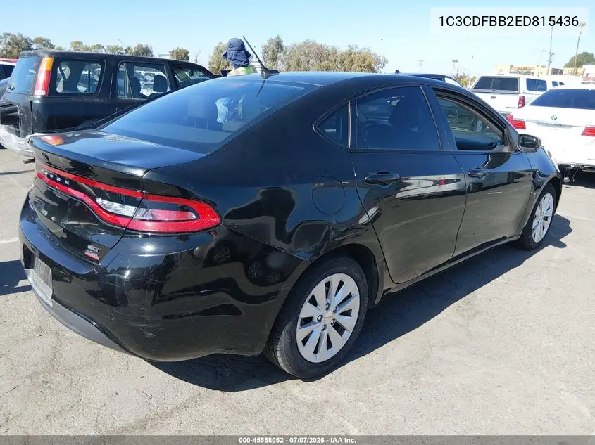 2014 Dodge Dart Sxt VIN: 1C3CDFBB2ED815436 Lot: 45558052
