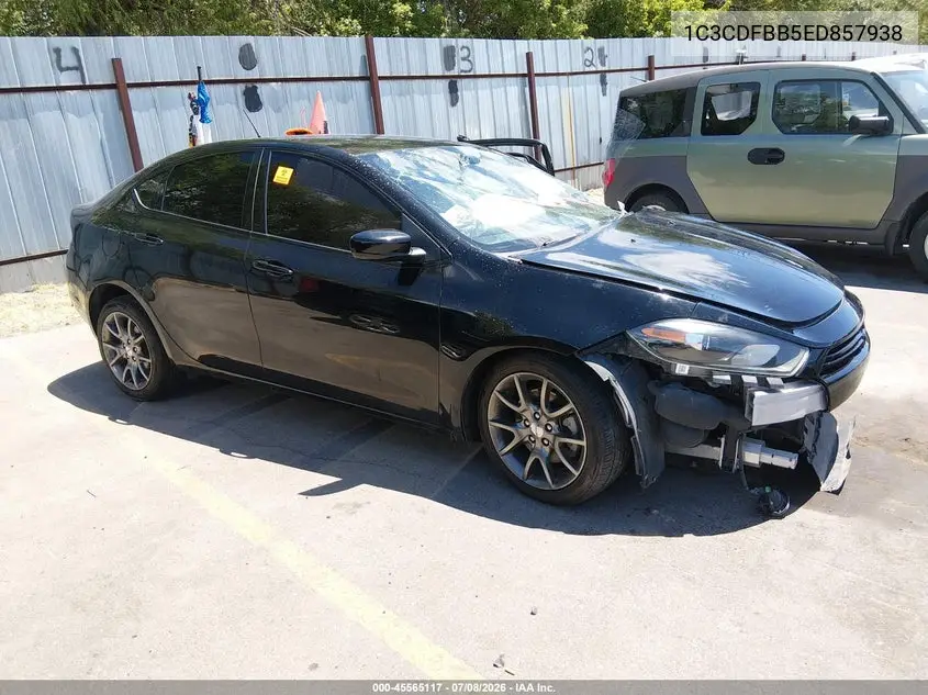 2014 Dodge Dart Sxt VIN: 1C3CDFBB5ED857938 Lot: 45565117