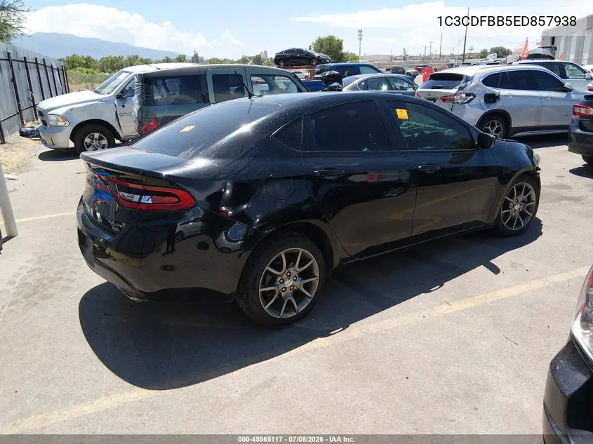 2014 Dodge Dart Sxt VIN: 1C3CDFBB5ED857938 Lot: 45565117