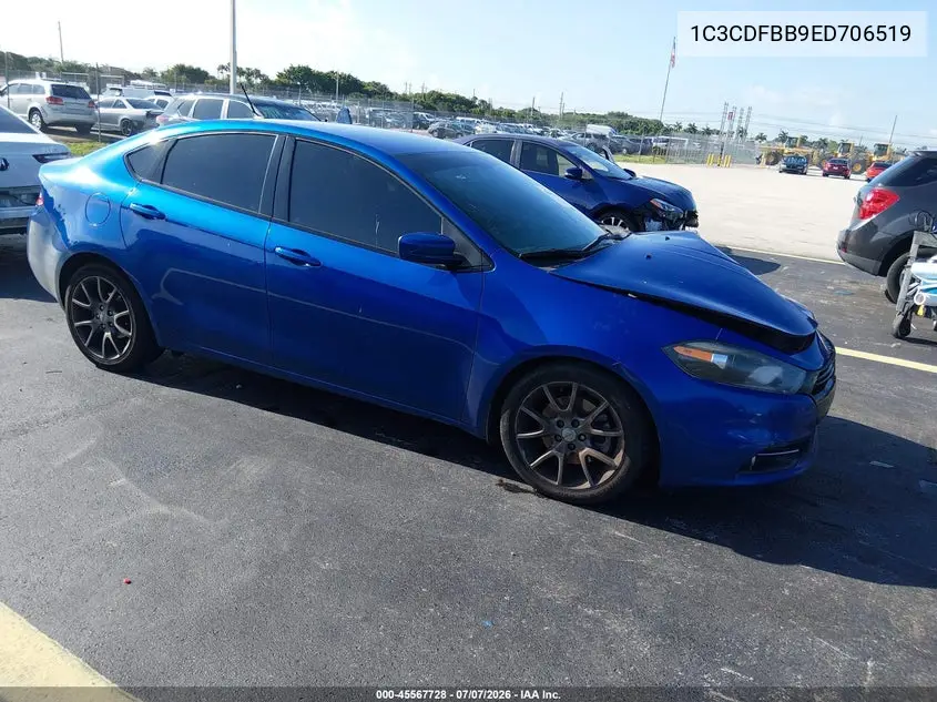 2014 Dodge Dart Sxt VIN: 1C3CDFBB9ED706519 Lot: 45567728