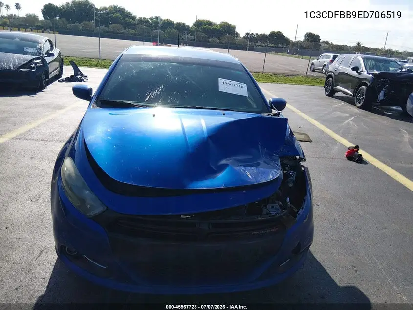2014 Dodge Dart Sxt VIN: 1C3CDFBB9ED706519 Lot: 45567728