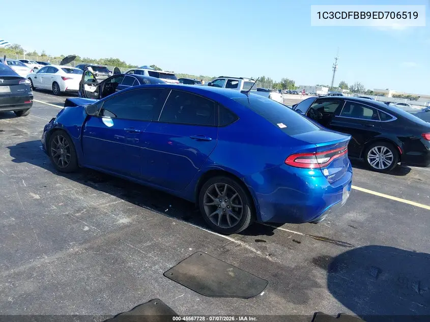 2014 Dodge Dart Sxt VIN: 1C3CDFBB9ED706519 Lot: 45567728