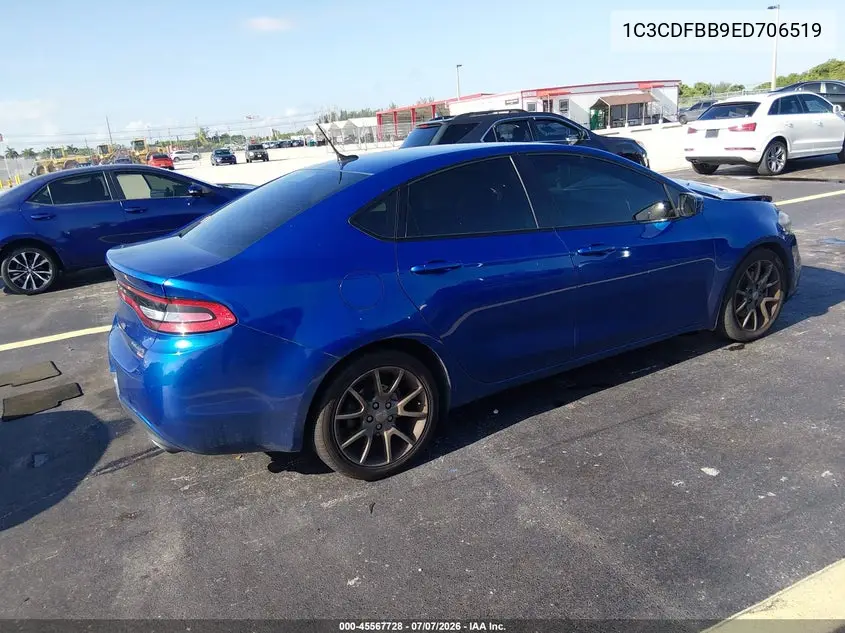 2014 Dodge Dart Sxt VIN: 1C3CDFBB9ED706519 Lot: 45567728