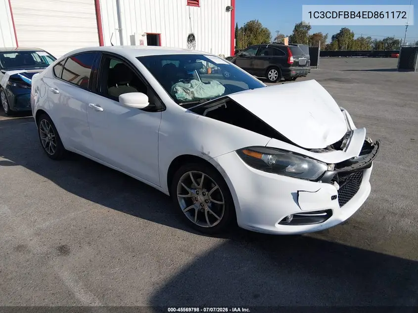 2014 Dodge Dart Sxt VIN: 1C3CDFBB4ED861172 Lot: 45569798