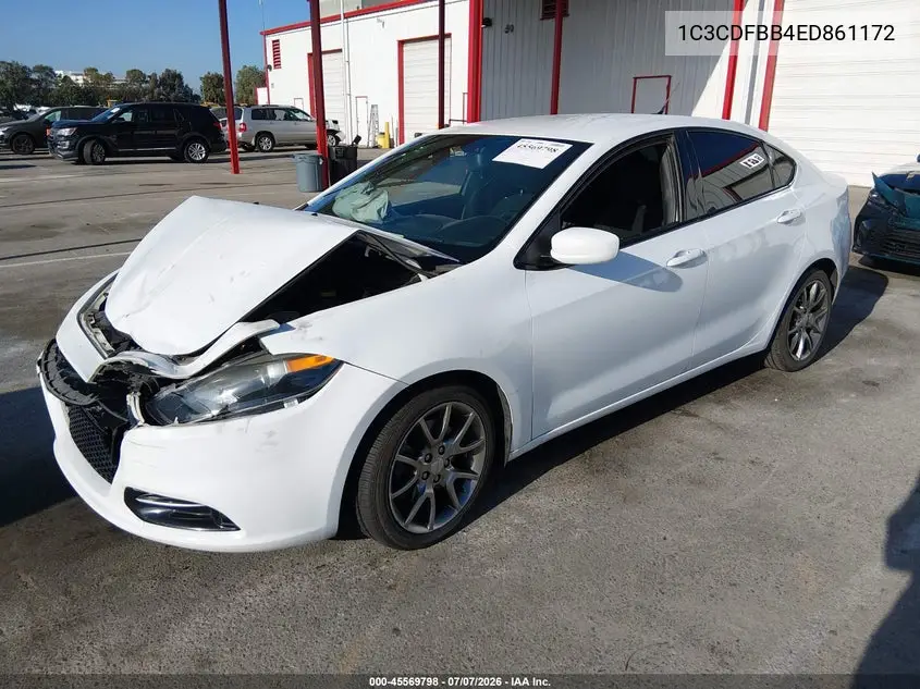 2014 Dodge Dart Sxt VIN: 1C3CDFBB4ED861172 Lot: 45569798