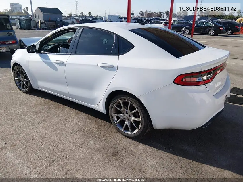 2014 Dodge Dart Sxt VIN: 1C3CDFBB4ED861172 Lot: 45569798