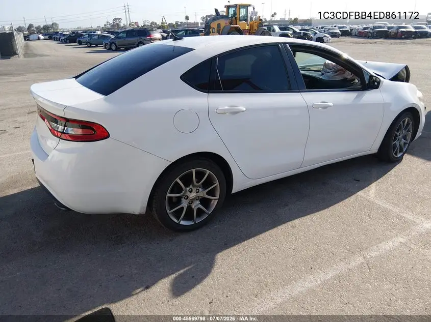 2014 Dodge Dart Sxt VIN: 1C3CDFBB4ED861172 Lot: 45569798