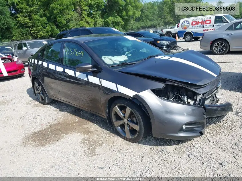 2014 Dodge Dart Gt VIN: 1C3CDFEB2ED866608 Lot: 45573049