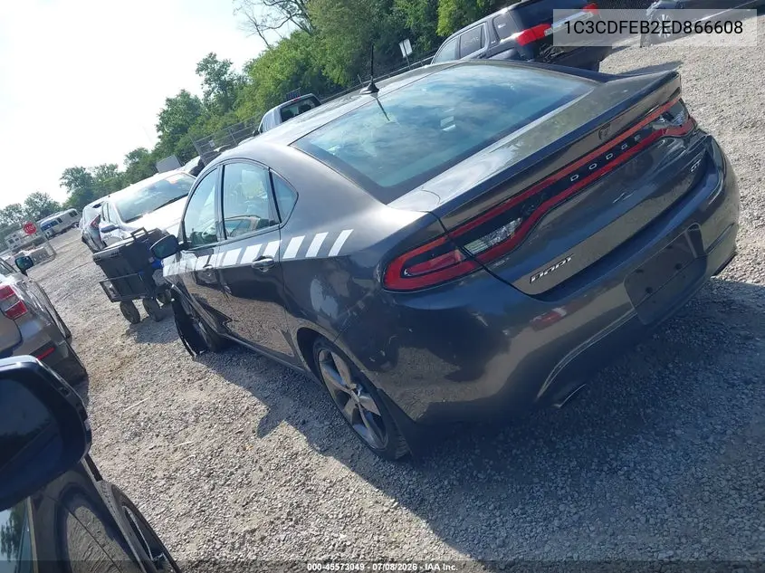 2014 Dodge Dart Gt VIN: 1C3CDFEB2ED866608 Lot: 45573049