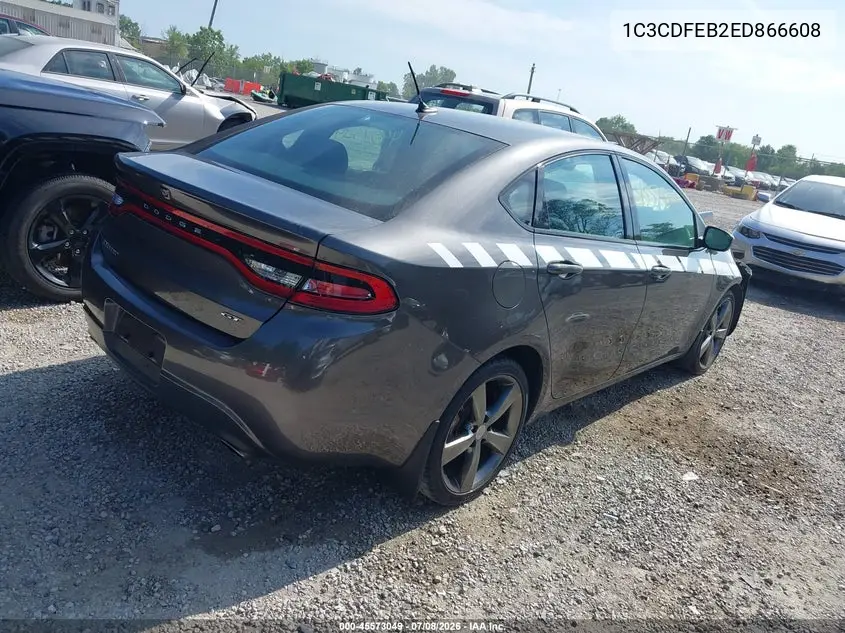 2014 Dodge Dart Gt VIN: 1C3CDFEB2ED866608 Lot: 45573049