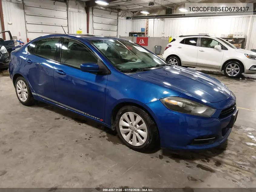 2014 Dodge Dart Sxt VIN: 1C3CDFBB5ED673437 Lot: 45573135