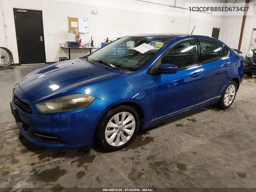 2014 Dodge Dart Sxt VIN: 1C3CDFBB5ED673437 Lot: 45573135