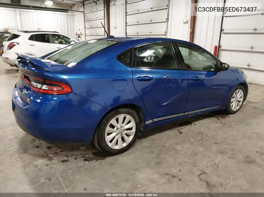 2014 Dodge Dart Sxt VIN: 1C3CDFBB5ED673437 Lot: 45573135