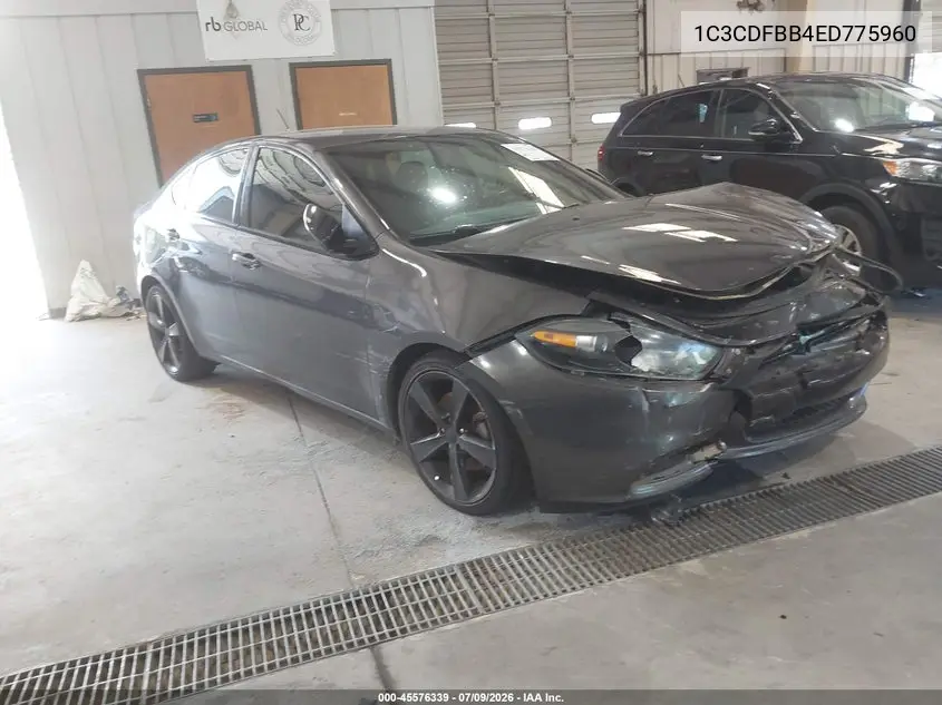2014 Dodge Dart Sxt VIN: 1C3CDFBB4ED775960 Lot: 45576339