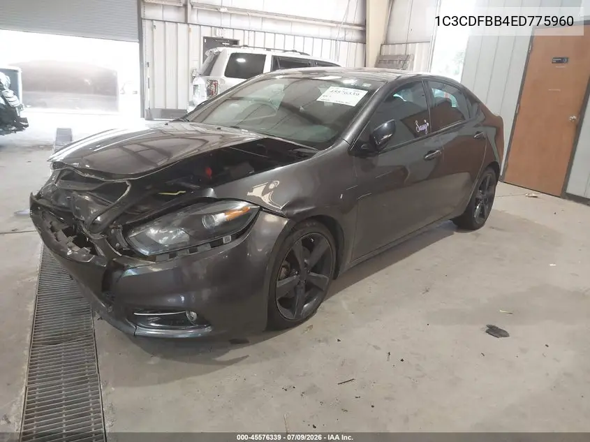 2014 Dodge Dart Sxt VIN: 1C3CDFBB4ED775960 Lot: 45576339