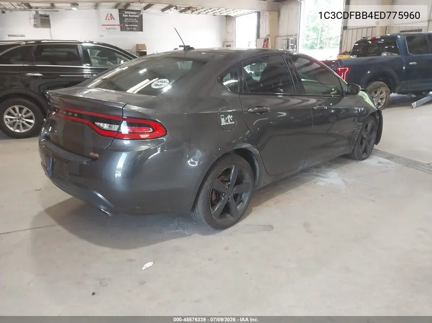 2014 Dodge Dart Sxt VIN: 1C3CDFBB4ED775960 Lot: 45576339