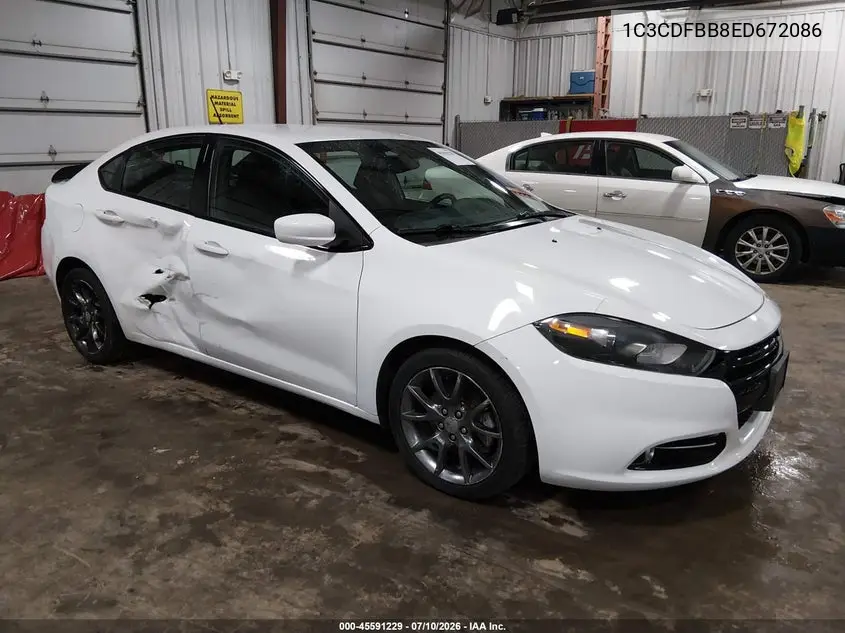 2014 Dodge Dart Sxt VIN: 1C3CDFBB8ED672086 Lot: 45591229