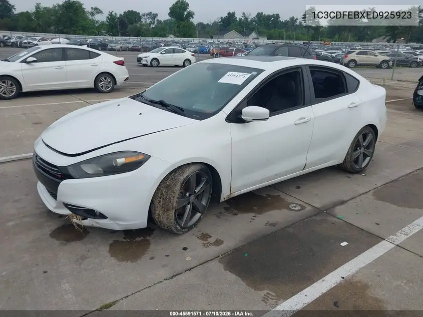 2014 Dodge Dart Gt VIN: 1C3CDFEBXED925923 Lot: 45591571